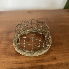 3 1/4 X 1  3/4 Vintage Wire Flower Frog