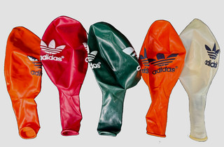 adidas 5x Luftballons Logo mehrfarbig LOONER / 18 Inch