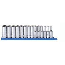 GearWrench 14 Piece 3/8 Inch Drive 6 Point Deep Metric Socket Set