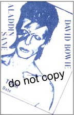 David Bowie Aladdin Sane 1983 Tour pass