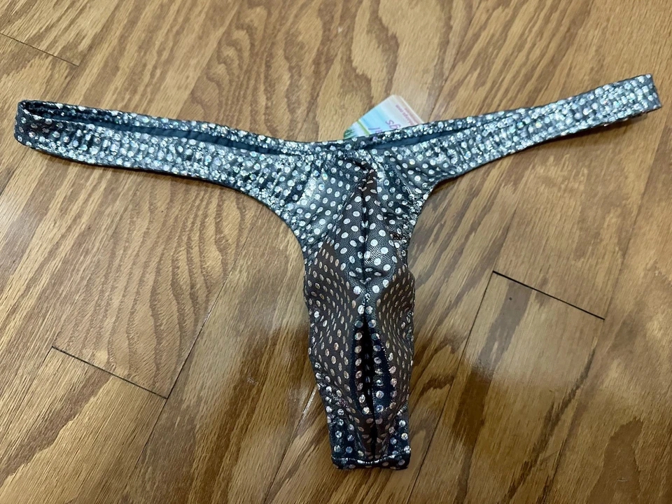 Costume da bagno uomo bikini perizoma slip stile speedo costume da bagno spogliarellista go-go XL - Immagine 2 di 4