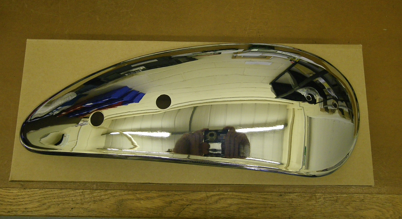 AJS & MATCHLESS SUPERB FIT CHROME TANK SIDE PANELS ""SECONDS"" NOT MADE IN INDIA""