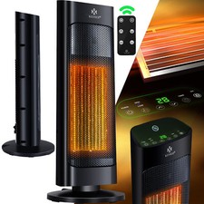 RETOURE Heizlüfter Standheizstrahler Keramik Heizstrahler Fernbedienung 2000W
