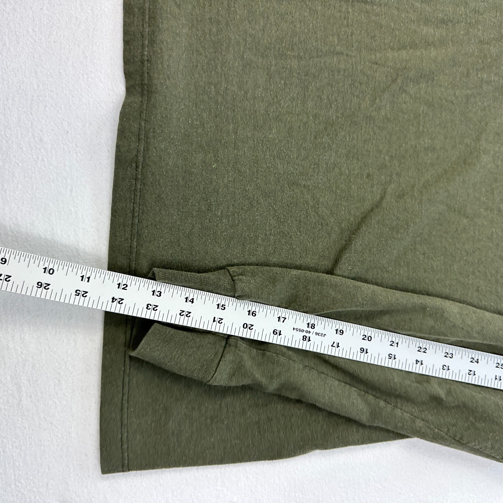 Polo Ralph Lauren camicia uomo verde medio girocollo manica lunga vintage USA pony