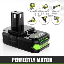 For RYOBI P107 18V One Plus High Capacity P108 Battery 3.8Ah Lithium-Ion Battery