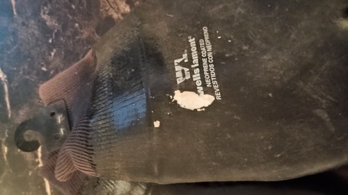 Vintage Wells Lamont Neoprene Rubber Calving Work Farm Chore Gloves Nos Wo Tag - Picture 2 of 4