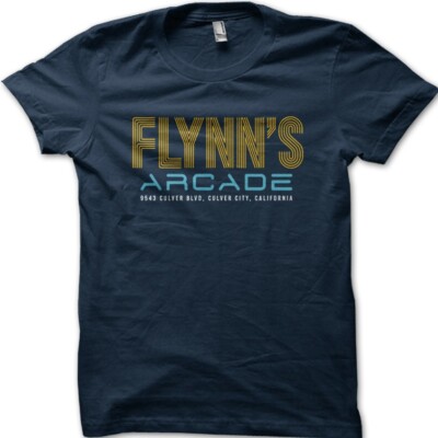 Flynn's Arcade TRON TBL Jeff Bridges bedrucktes T-Shirt 9048