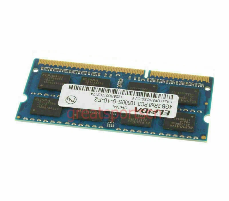 ELPIDA 4GB 2RX8 PC3-10600S DDR3 1333MHz 204pin SODIMM RAM Laptop Notebook Memory - Image 3 of 4