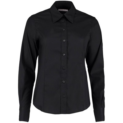 Kustom Kit Corporate Oxford Bluse, Langarm (BC622)