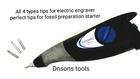 dremel,aldi,lidl,ozitto electric engraver tips for fossil preparation work