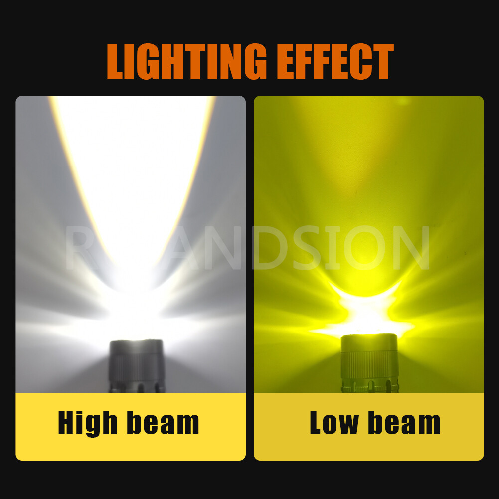Ampoule LED Phare Avant Moto/scooter HS5 COB 3 LED - 2000lm Blanc 6000K - AC/DC 9-85V - Neuf