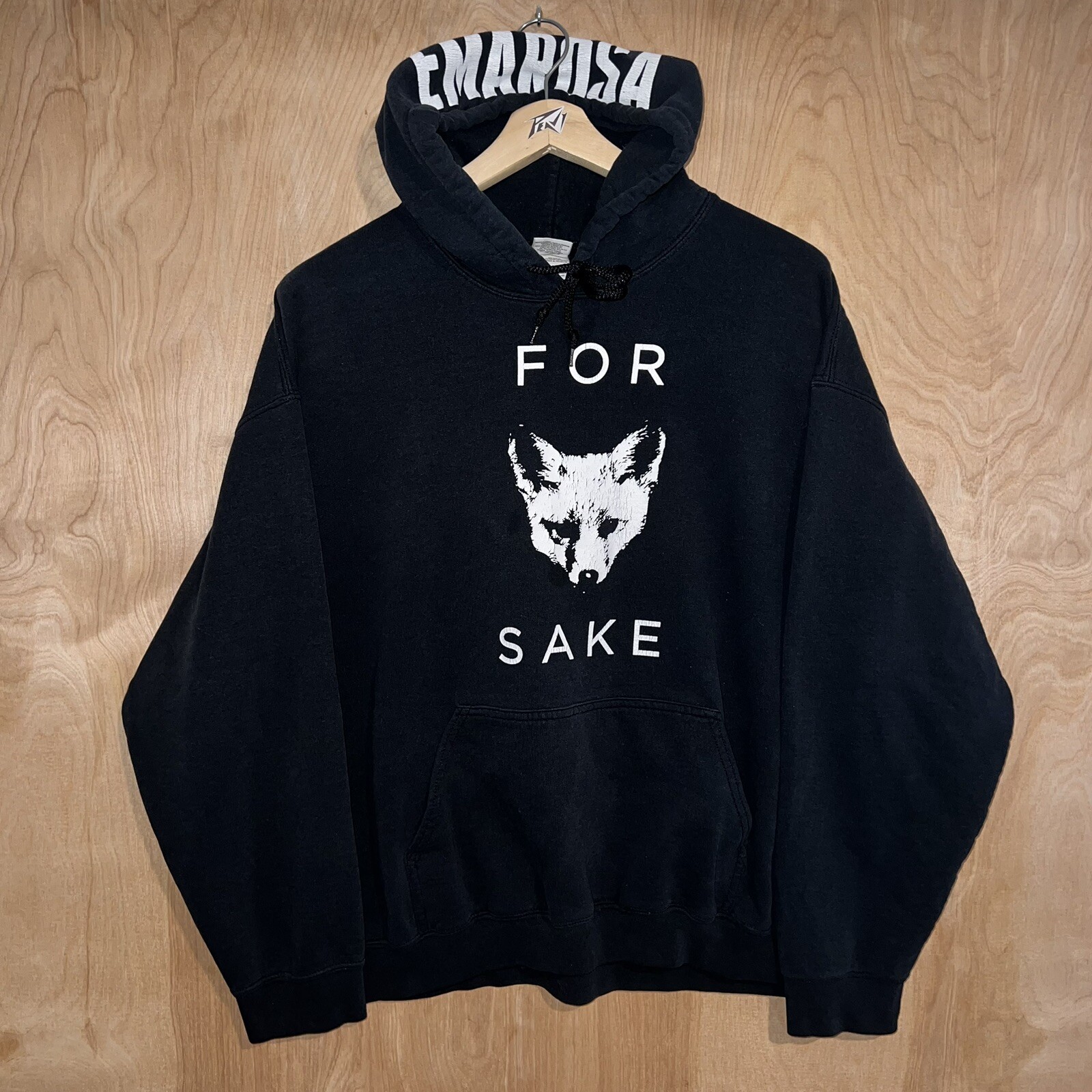 VINTAGE EMAROSA FOR FOX SAKE POST HARDCORE ROCK BAND PULLOVER HOODIE