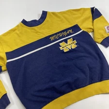 Vintage Mighty Mac U of  M Youth Clothes SZ 10-12 Michigan Crewneck Sweatshirt