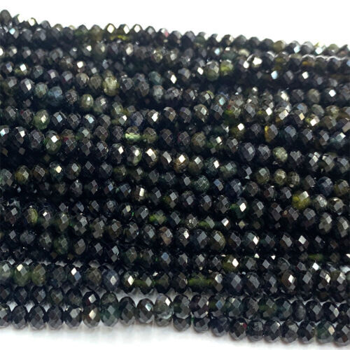 Tormalina Rondelle liscia 4-4,5 mm pietre preziose perline 13 pollici
