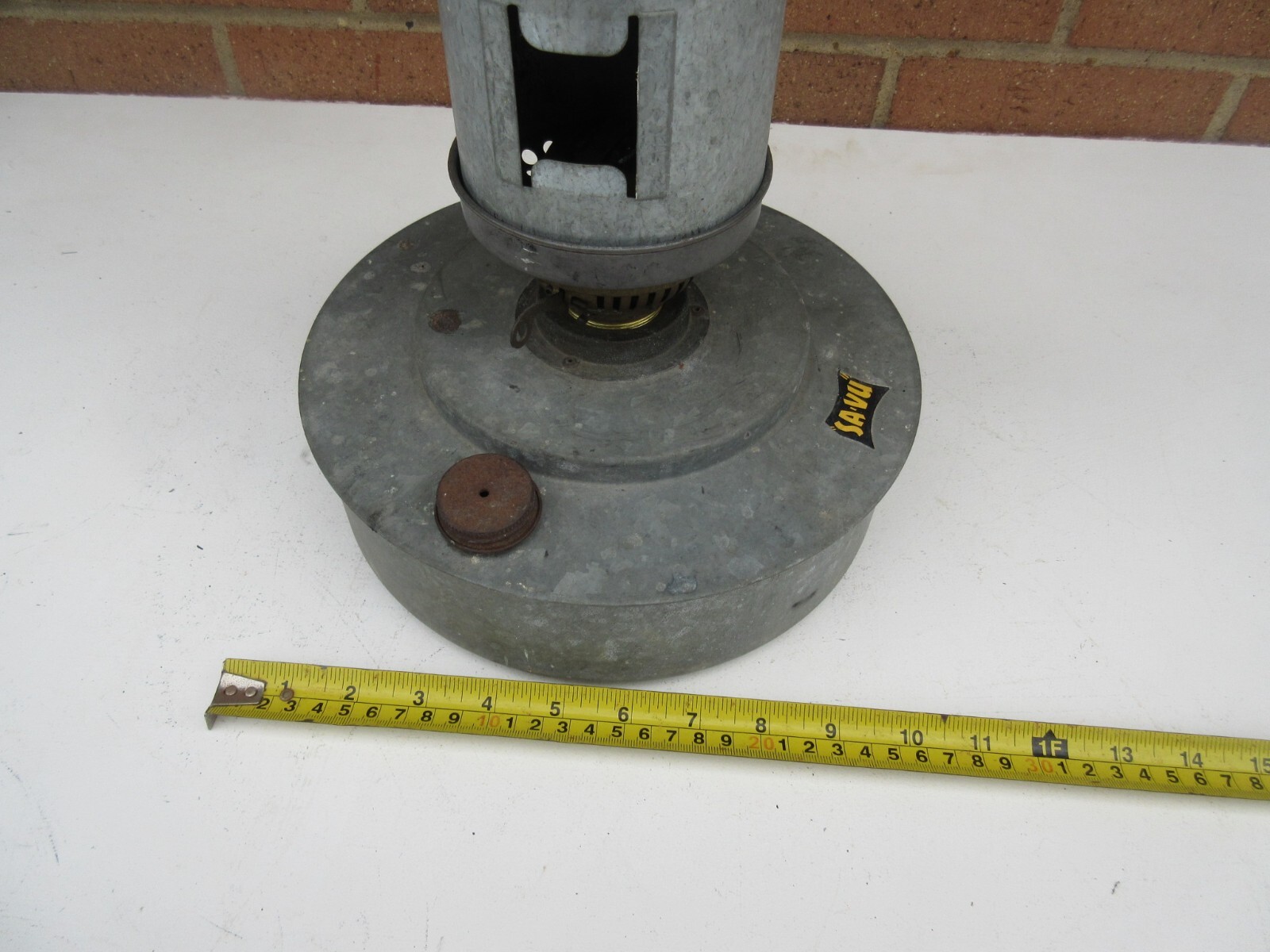 Vintage ? old SaVu galvanised paraffin greenhouse heater eBay