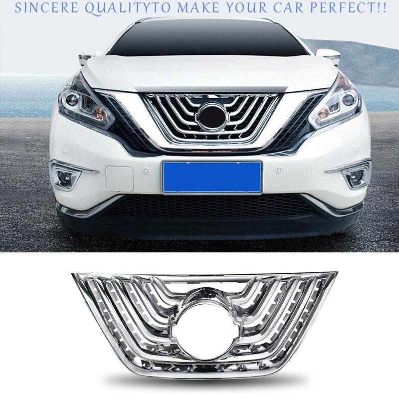 Fit For Nissan Murano 2015-2018 Chrome Front Bumper Center Mesh