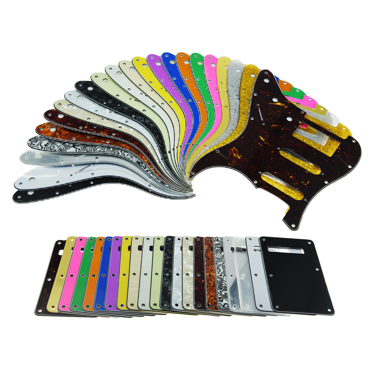 ST Style HSS Chitarra Pickguard Scratch Plate, Trem Cover, Viti per Strat foto 2