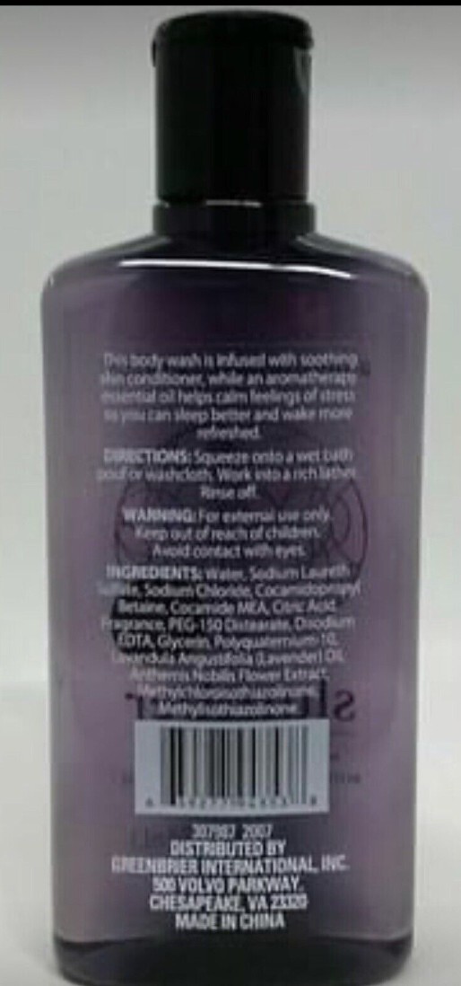 Aromatherapy Slumber Soothing Lavender Chamomile Body Wash Foaming Bath