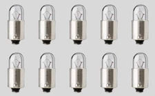 Box of 10 Bulbs  Flosser 4039, 6V, 2W, BA9s, T-2 3/4 Floesser Germany