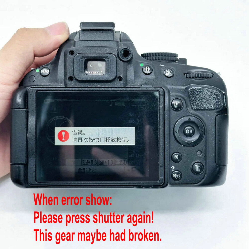 Error Press Shutter Release Button Again Nikon D3100 Shutter Lens