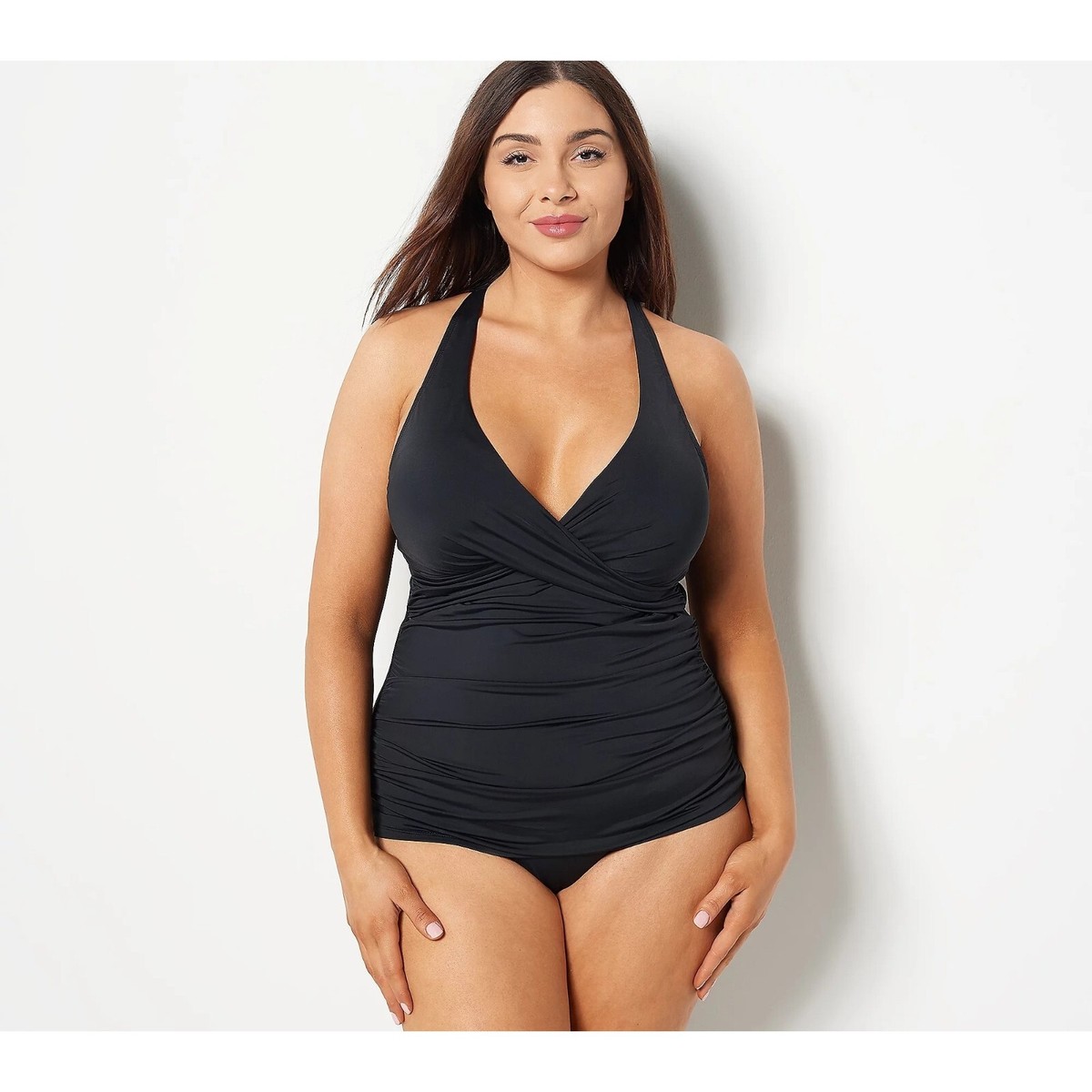 KON様 Jantzen Adjustable Strap V Neck Tankini with Comfort Brief Womens