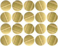 Wertmarken 25x2mm für Münzautomat Münzgerät Münzkassierer Jeton Token, 20 Stück