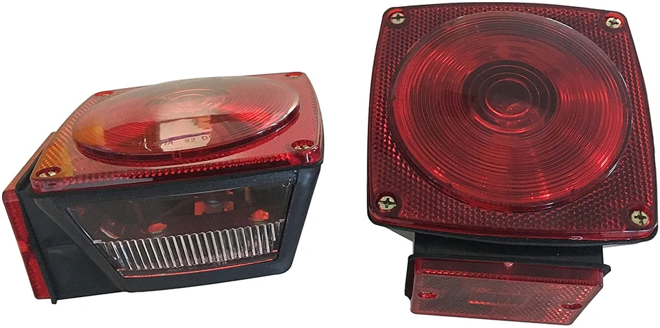 Kit de luces traseras para remolque camión barco marcador redondo impermeable Merún 8 vatios Foto 4 de 4