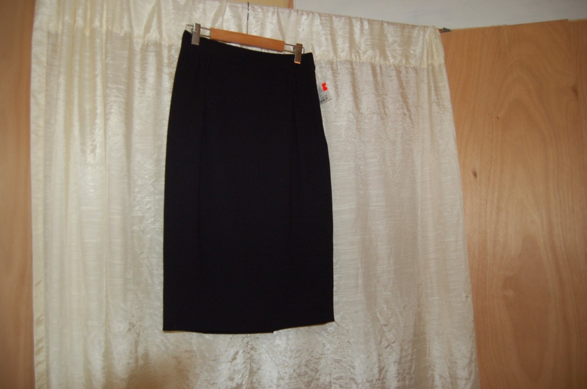 スカート Moschino Fitted Pencil Black Skirt NWT Moschino Cheap and Chic Black Triacetat/Polyester Pencil