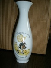 Vintage Holly Hobbie 7.25" Vase Happiness is having someone to care for