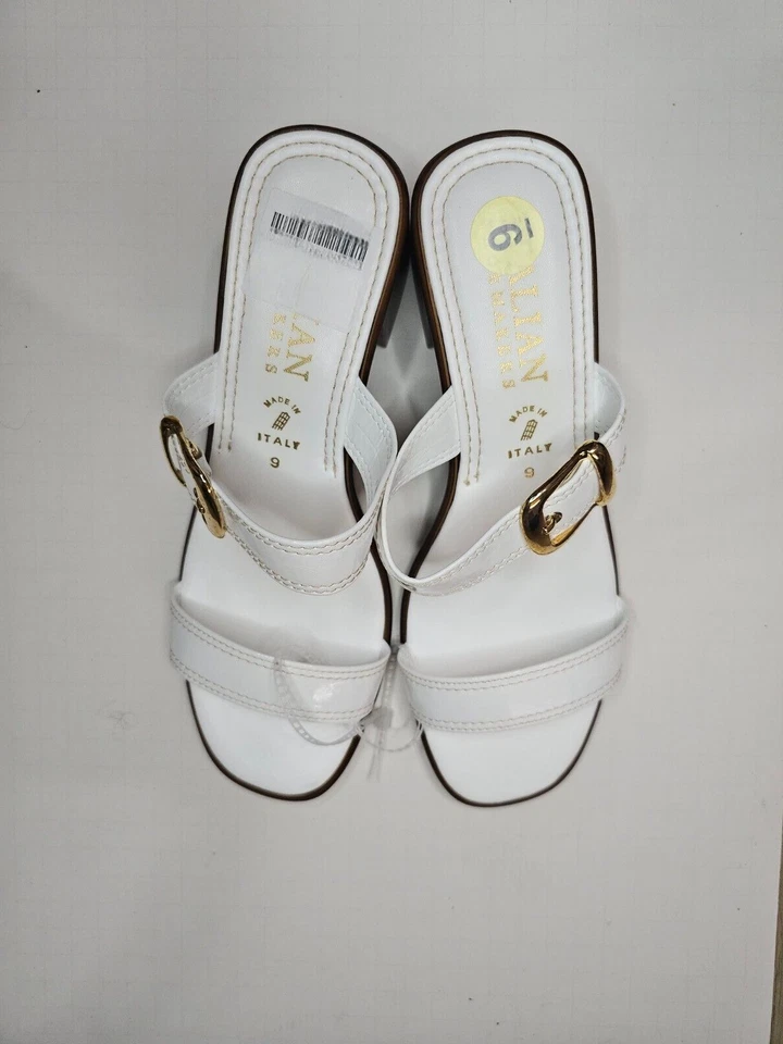 Italian Shoemakers White Block Heel Sandal - Image 3 of 4