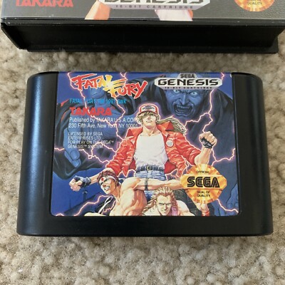 Fatal Fury (Sega Genesis, 1993) SEGA - Tested & Authentic - No