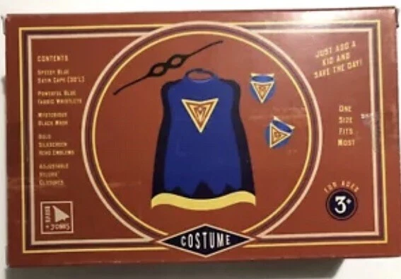 Super Hero In A Box  Costume Fits Most Kids Costume Vintage - Изображение 2 из 4