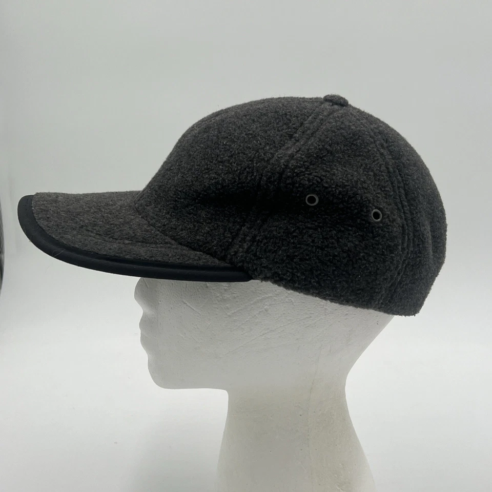 复古 Orvis 灰色羊毛冬季帽子绑带刺绣标志美国制造 — 第 3/4 张图片