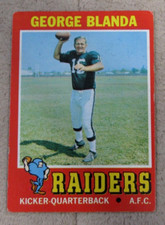 1971 Topps #39 George Blanda (B) - VG/EX