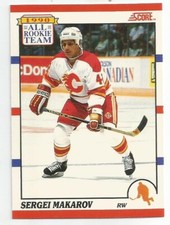 SERGEI MAKAROV 1990-91 SCORE BILINGUAL ALL ROOKIE TEAM CARD NM-MT CONDITION