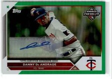 2023 Topps Pro Debut Green Foil Autograph Danny De Andrade /99 #PD-70 Auto