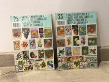 Collection Lot de 2 Planches Timbres Thème Fruits Et Légumes Philatélie