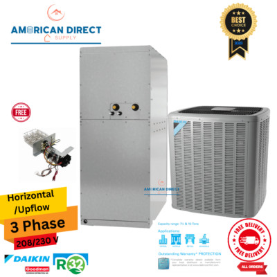 10 Ton Daikin Commercial Air Conditioner Split System Two Stage 16.4 IEER R32 