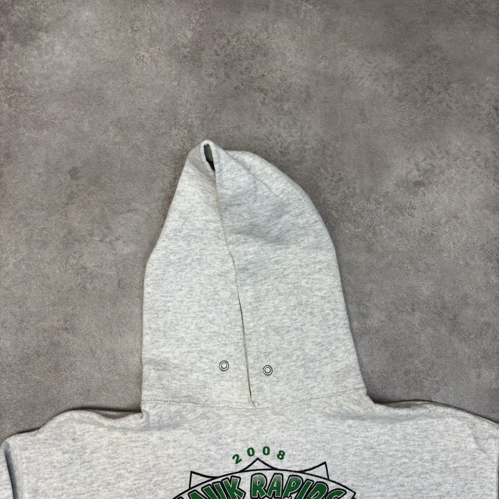 Sauk Rapids Hoodie Mens Y2K USA Spell Out Sports Sweatshirt, Grey, Large image 3