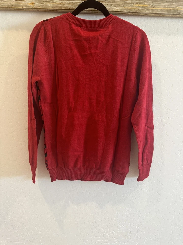 Suéter FOCO Mujer Equipo NFL Logo Feo Navidad Cuello en V Atlanta Falcons L RARO Foto 2 de 4