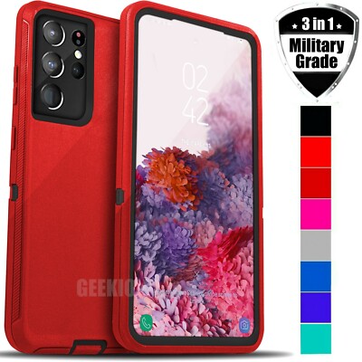 For Samsung Galaxy S26 S25 Ultra 24 23 22 S21+ Shockproof Protective Case Cover