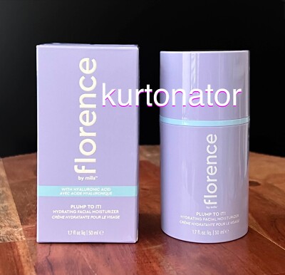 Florence By Mills Plump To It Moisturizer with Hyaluronic Acid NEW 1.7 fl.oz