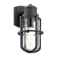 AußEnleuchte Wandlampe Glas H 39,3 Cm 1 Flammig IP44 Gartenlampe Hofleuchte