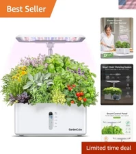 Hydroponics Growing System Garden: 8 Pods Indoor Herb Garden with Grow Light ...