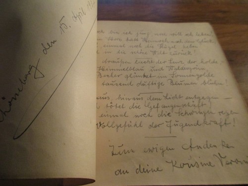 Poesiealbum 1936-55 Berlin-Schöneberg 41 Eintr. Tschöcke Buzanavski von Perfall - Picture 3 of 12