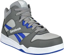Reebok Composite Toe Classic BB4500 Styling High-Top Sneaker Grey/Blue 6 to 15