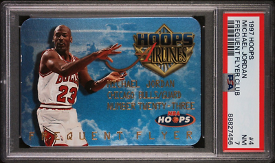 1997-98 Hoops Frequent Flyer Michael Jordan PSA 7 | eBay