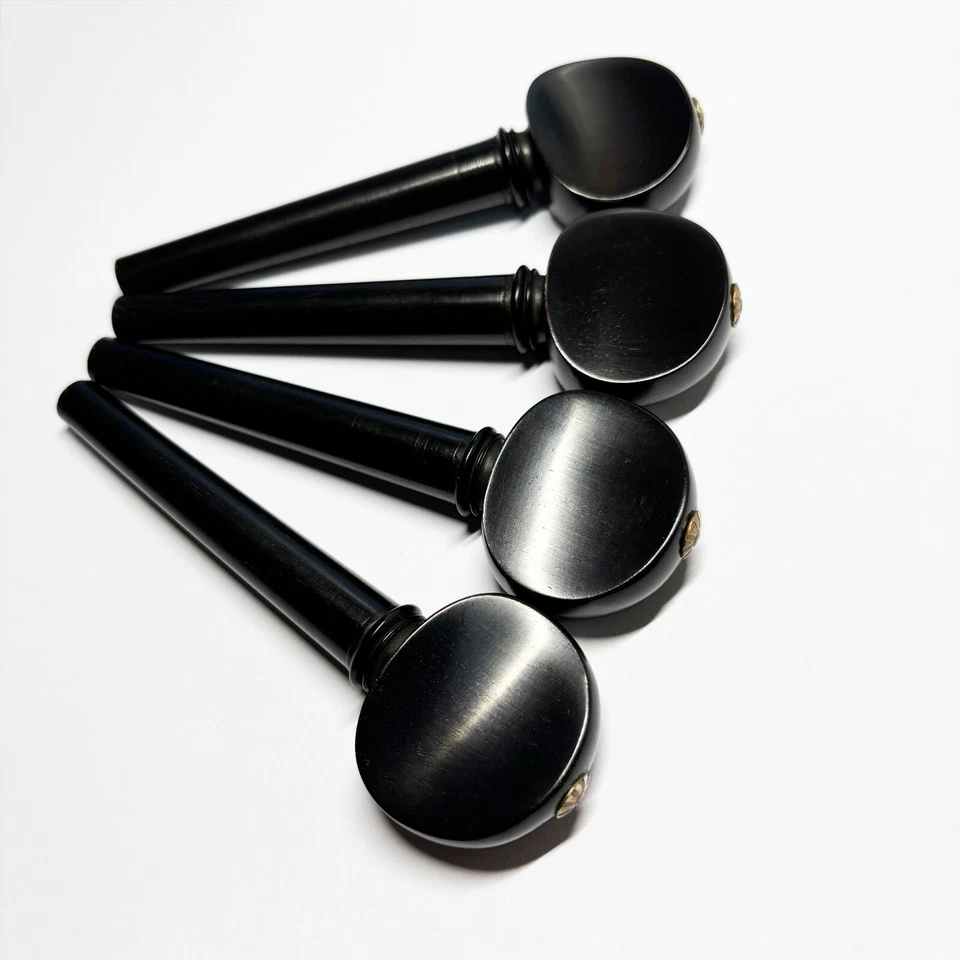 1 Set Cello Ebony Pegs Peg Metal Flower Dot Point 4/4 Size Cello Peg - Image 4 of 4