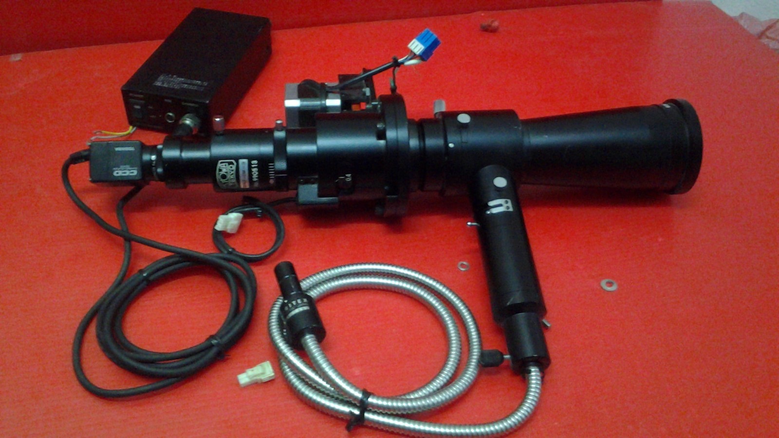 KYOWA EMZDK3 MACHINE VISION MACRO LENS + Power Supply + Fiber Optic Tested eBay