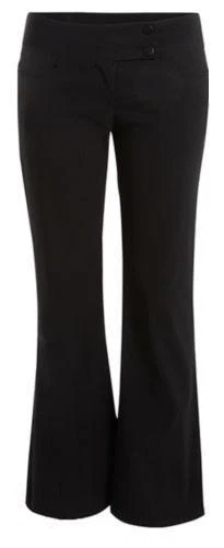 Sexy Miss Sassy Bootcut 2 button stretch black school trousers sizes 6 14